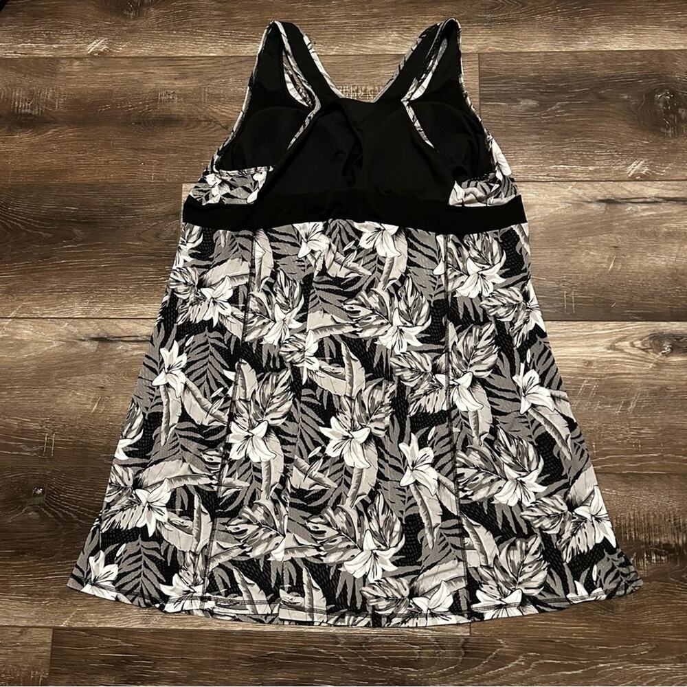 Tek Gear Women’s Athletic Dress Size 2X Black/Gray Built-in Bra Casual Stretchy - Picture 5 of 10